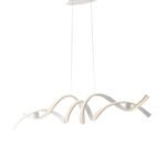 Sospensione LED Mystral bianca 40W 2400lm 4000K 115X25cm - Luce Ambiente Design