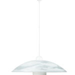 Sospensione Alabastro corpo bianco 1XE27 - Luce Ambiente Design