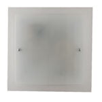 Plafoniera Dritta/Curva corpo bianco 2XE27 - Luce Ambiente Design