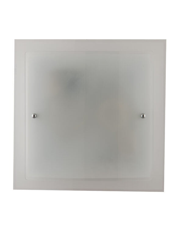 Plafoniera Dritta/Curva corpo bianco 2XE27 - Luce Ambiente Design - immagine 1