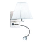 Applique LED Helly corpo bianco 1XE14 + 1X3W 160lm 4500K - Luce Ambiente Design