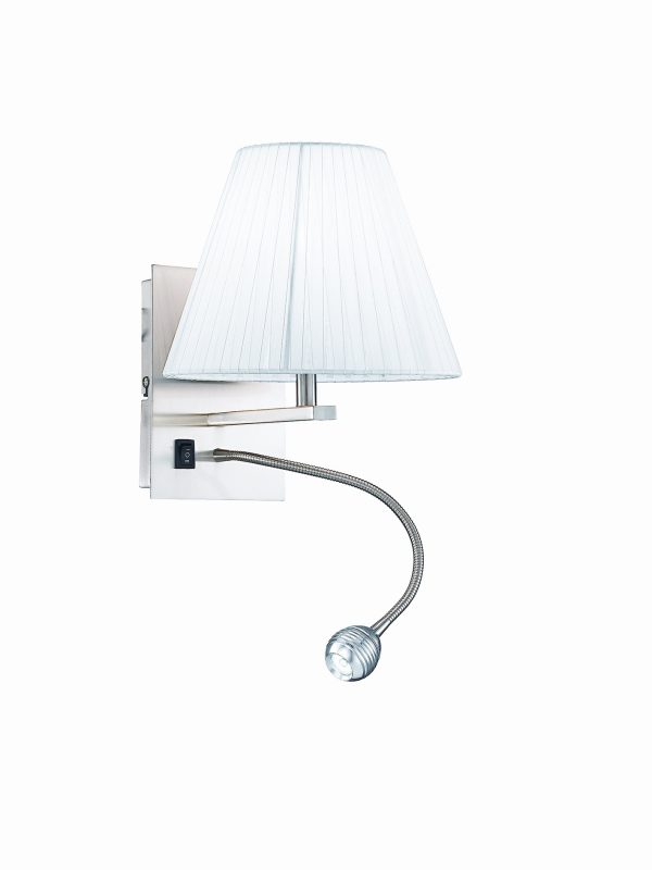 I-090111-5A Applique LED Helly corpo bianco 1XE14 + 1X3W 160lm 4500K - Luce Ambiente Design - immagine 1