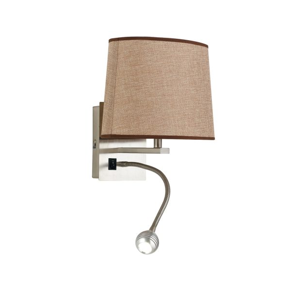 Applique LED Helly corpo beige 1XE14 + 1X3W 160lm 4500K - Luce Ambiente Design - immagine 1