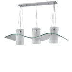 Sospensioen Medusa corpo trasparente 3XE27 - Luce Ambiente Design