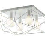 Plafoniera Abraxas corpo bianco 4XE27 - Luce Ambiente Design