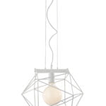 Sospensione Abraxas corpo bianco 1XE27 - Luce Ambiente Design