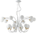 Sospensione Aida corpo bianco/oro 20XG9  - Luce Ambiente Design