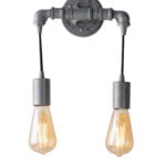 Applique Amarcord corpo zincato  2XE27 - Luce Ambiente Design