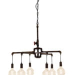 Sospensione Amarcord corpo Ruggine 6XE27 - Luce Ambiente Design