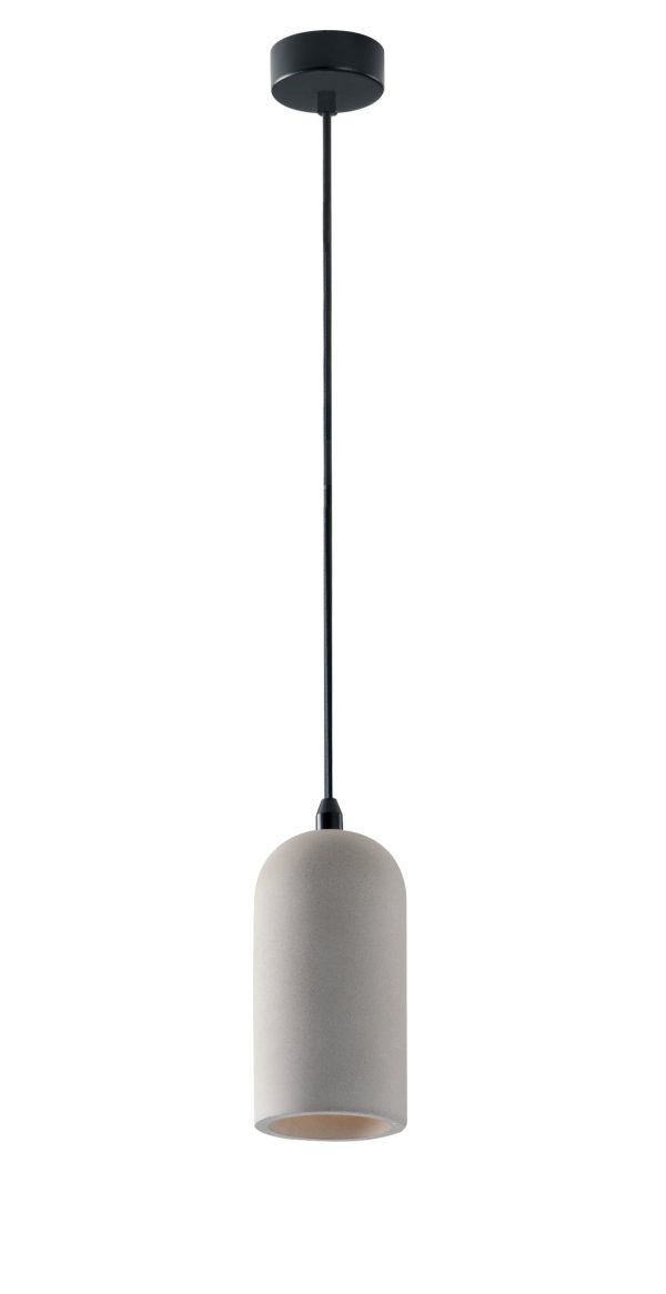 Sospensione Ando corpo grigio 1XE27  - Luce Ambiente Design - immagine 1