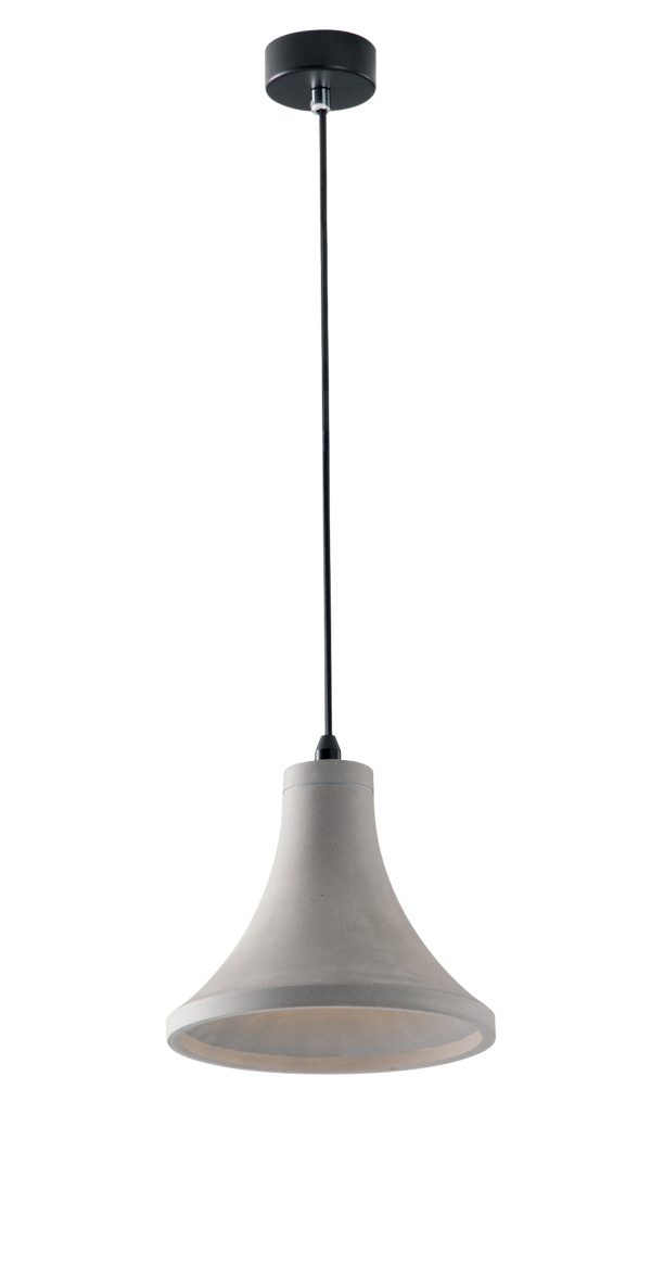 Sospensione Ando corpo grigio 1XE27- Luce Ambiente Design - immagine 1