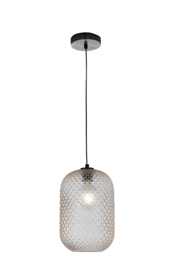 Sospensione  Ashford corpo ambra 1XE27 - Luce Ambiente Design - immagine 1