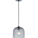 Sospensione  Ashford corpo fume' 1XE27 20X34,5CM - Luce Ambiente Design