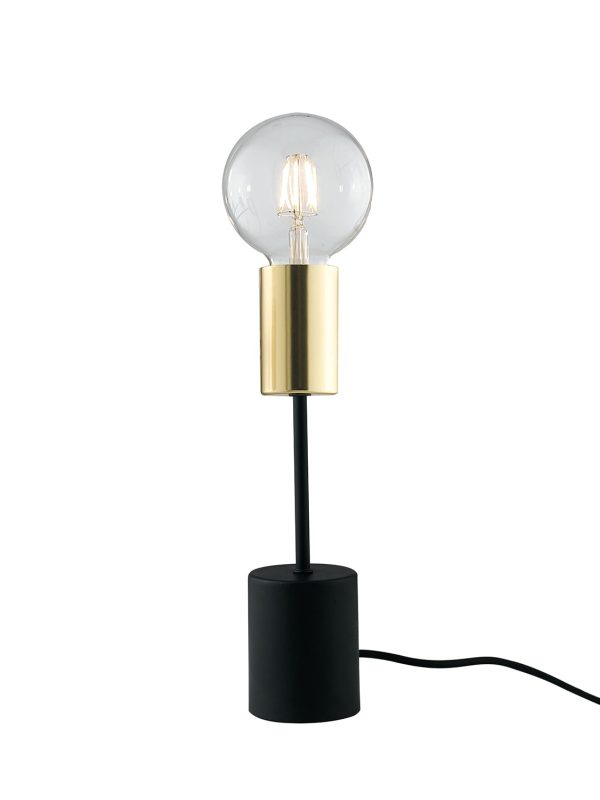 Lume  Axon nero/oro 1XE27 - Luce Ambiente Design - immagine 1
