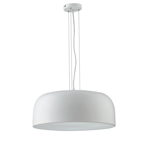 Sospensione Bistrot corpo bianco 4XE27 - Luce Ambiente Design - immagine 1