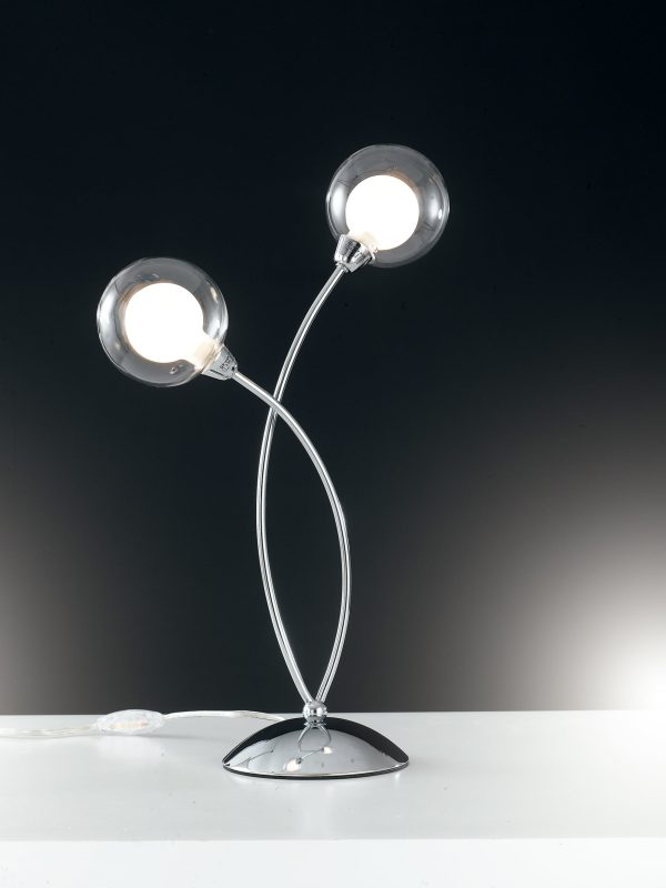 Lume Blog cromo/bianco 2XG9 - Luce Ambiente Design - immagine 1