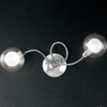 Plafoniera Blog cromo/bianco  2XG9 - Luce Ambiente Design