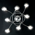 Plafoniera Blog cromo/bianco 8XG9 - Luce Ambiente Design