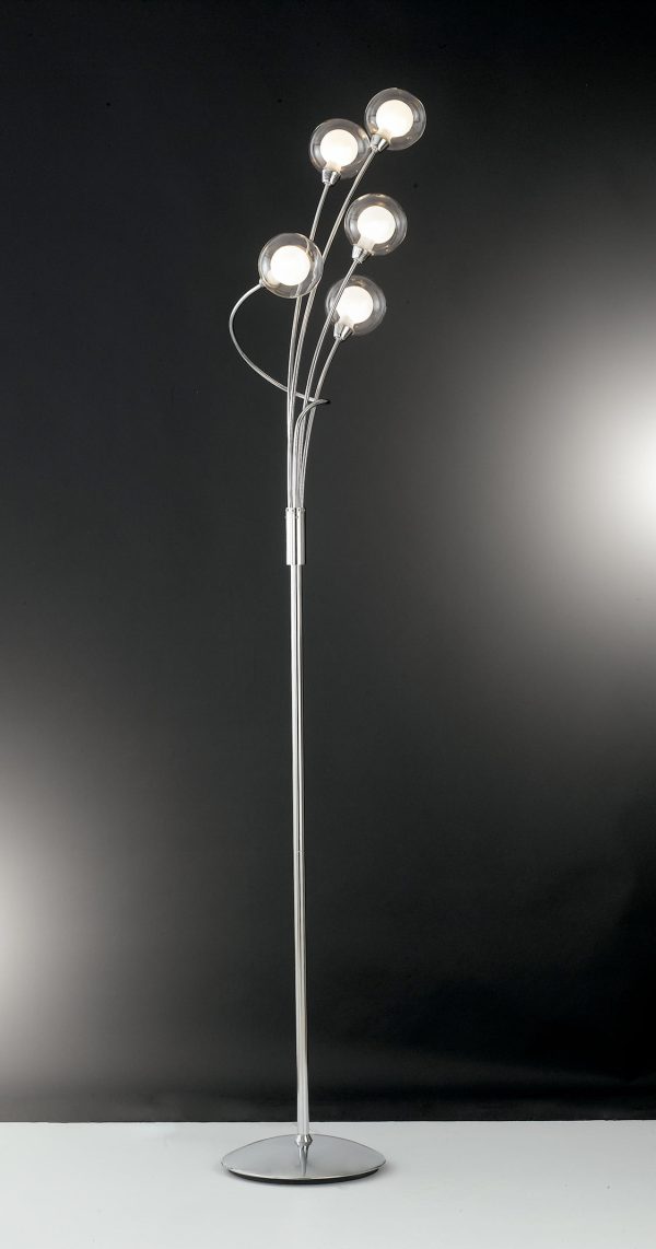 Piantana Blog cromo/bianco 5XG9 - Luce Ambiente Design - immagine 1