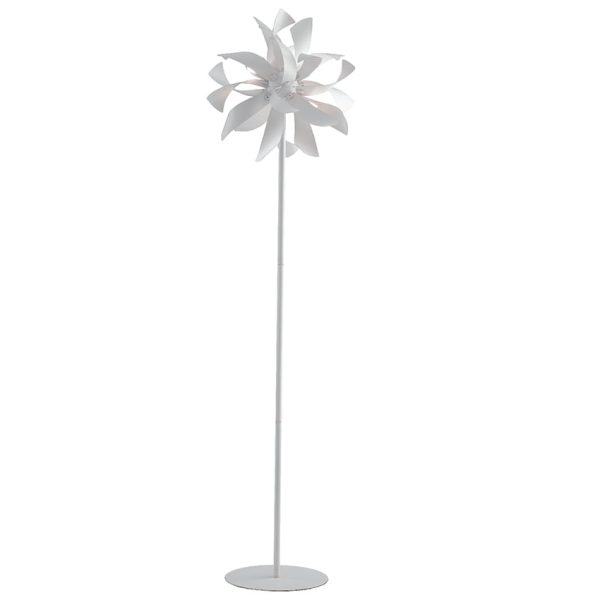 Piantana Bloom corpo bianco/argento 4XG9 - Luce Ambiente Design - immagine 1