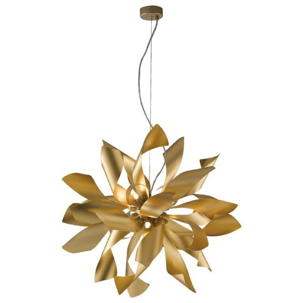 Sospensione Bloom corpo oro 6XG9 - Luce Ambiente Design - immagine 1