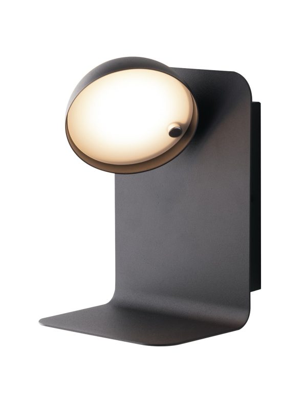 I-BOING-AP-NER Applique LED Boing corpo nero 5W 300lm 4000K - Luce Ambiente Design - immagine 1