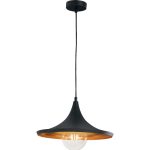 Sospensione Broadway corpo nero 1XE27 - Luce Ambiente Design