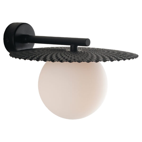 Applique Chaplin corpo nero 1XG9  - Luce Ambiente Design - immagine 1