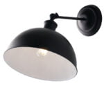 Applique Charleston corpo nero 1XE27 - Luce Ambiente Design