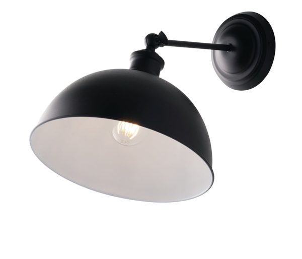 Applique Charleston corpo nero 1XE27 - Luce Ambiente Design - immagine 1