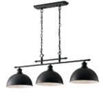 Sospensione Charleston corpo nero 3XE27 - Luce Ambiente Design