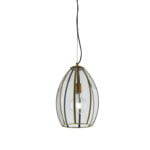 Sospensione Chester corpo ottone 1XE27 - Luce Ambiente Design