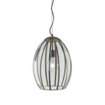 Sospensione Chester corpo ottone 1XE27 - Luce Ambiente Design
