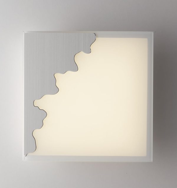 Plafoniera LED Chic corpo argento 12W 700lm 4000K - Luce Ambiente Design - immagine 1
