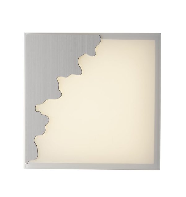I-CHIC-Q38 Plafoniera LED Chic corpo argento 30W 1850lm 4000K- Luce Ambiente Design - immagine 1