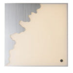 Plafoniera LED Chic corpo argento 58W 3140/3200lm 3000K/4000K/4500K - Luce Ambiente Design