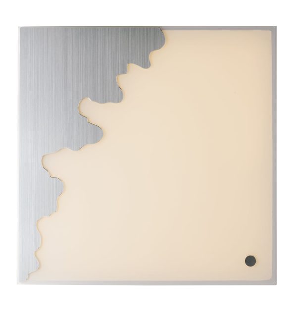 Plafoniera LED Chic corpo argento 58W 3140/3200lm 3000K/4000K/4500K - Luce Ambiente Design - immagine 1