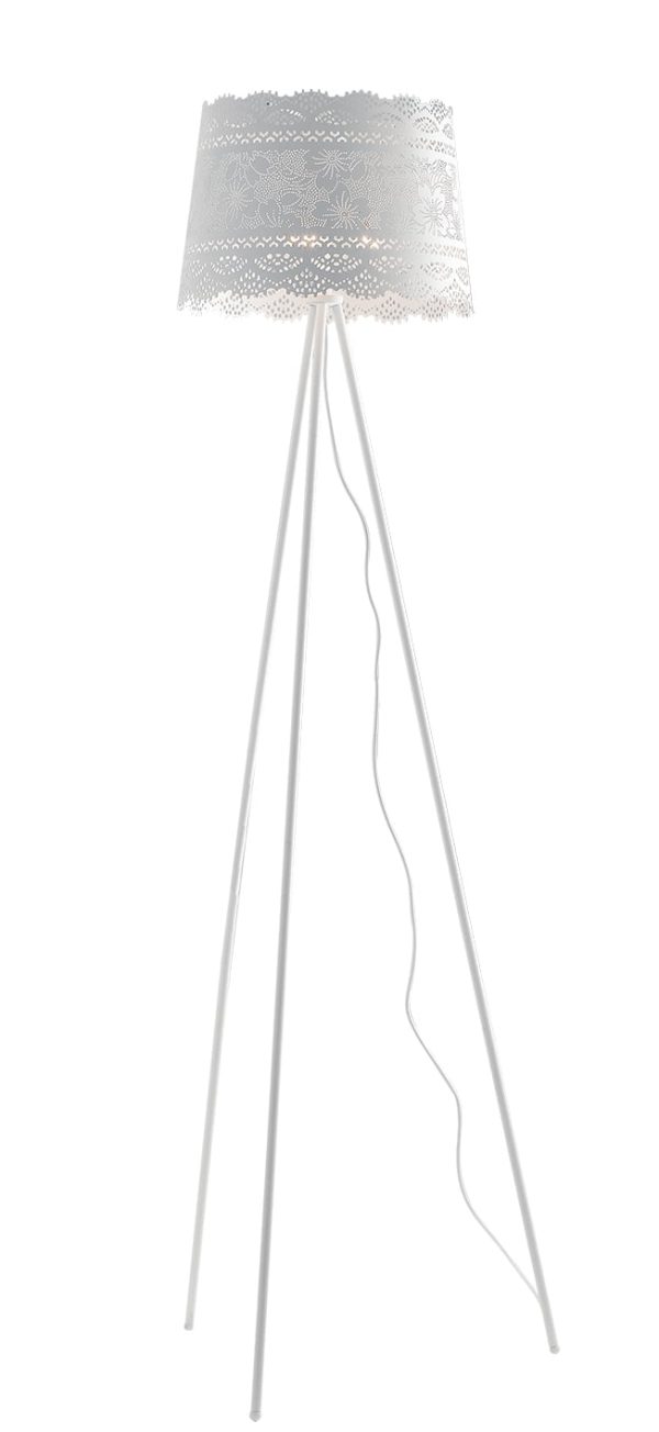 Piantana Cluny corpo bianco  3XE14 - Luce Ambiente Design - immagine 1