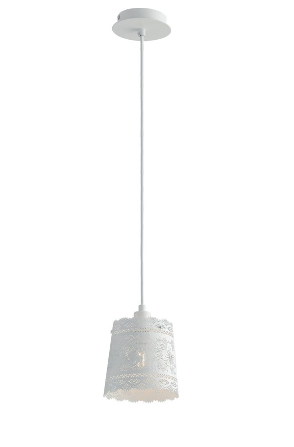 Sospensione Cluny corpo bianco  1XE14 - Luce Ambiente Design - immagine 1