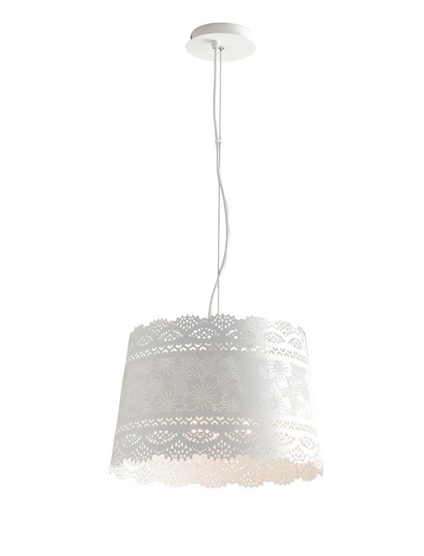Sospensione Cluny corpo bianco  3XE14 - Luce Ambiente Design - immagine 1