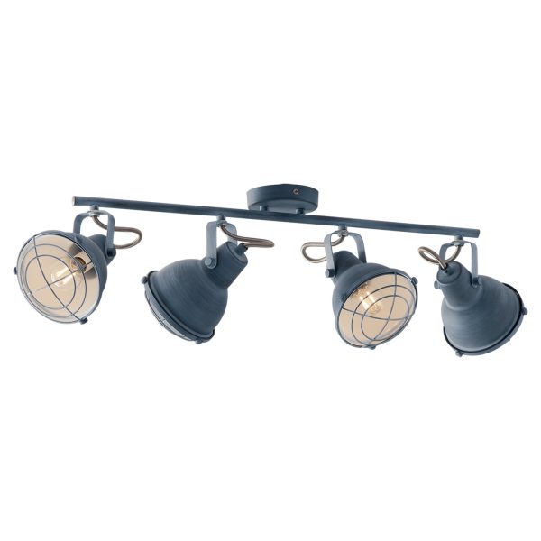 Applique Cuba corpo grigio 4XE14 - Luce Ambiente Design - immagine 1