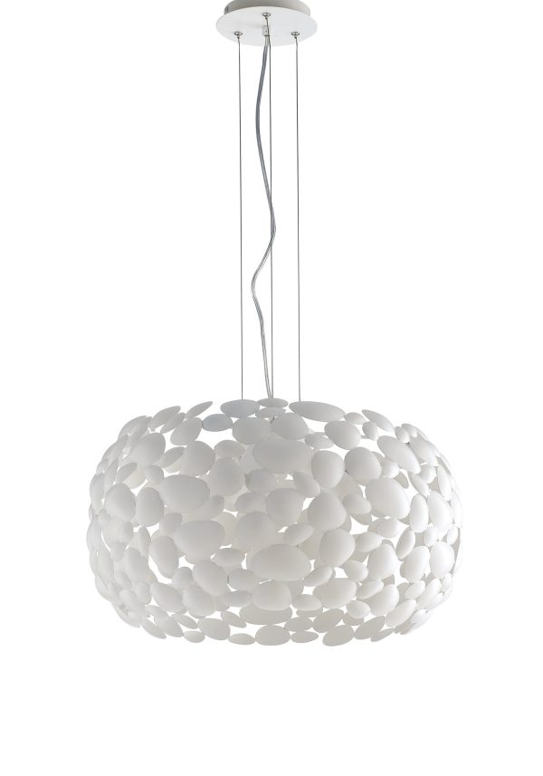 Sospensione Dioniso corpo bianco 3XE27 - Luce Ambiente Design - immagine 1