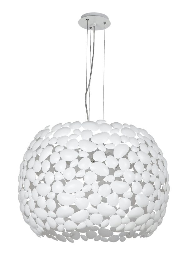 Sospensione Dioniso corpo bianco 5XE27 - Luce Ambiente Design - immagine 1