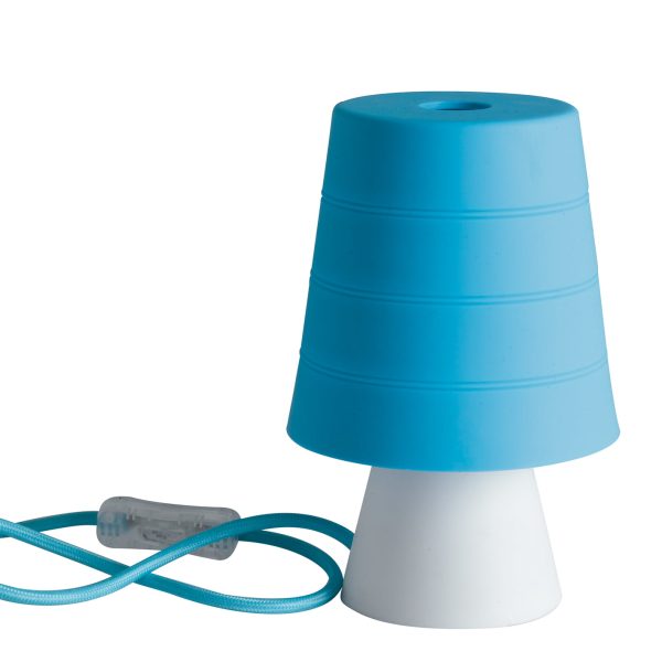 Lume Drum corpo blu 1XE14 - Luce Ambiente Design - immagine 1