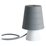 Lume Drum corpo grigio 1XE14 - Luce Ambiente Design