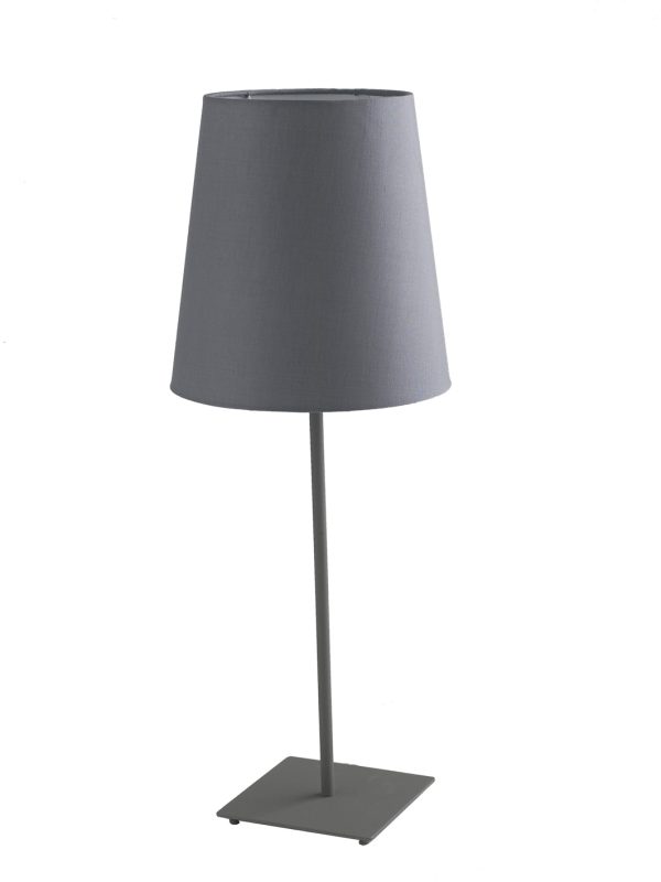 Lume Elvis corpo grigio 1XE27 - Luce Ambiente Design - immagine 1