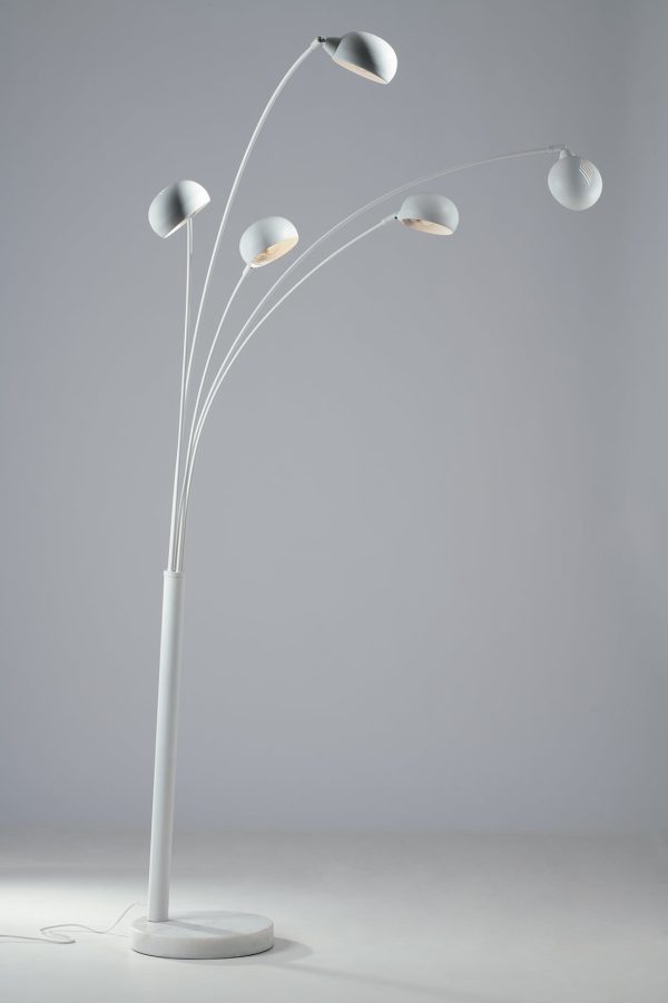 Piantana Eracle corpo bianco 5XE14 - Luce Ambiente Design - immagine 1