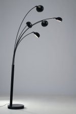 Piantana Eracle corpo nero 5XE14 - Luce Ambiente Design - immagine 2