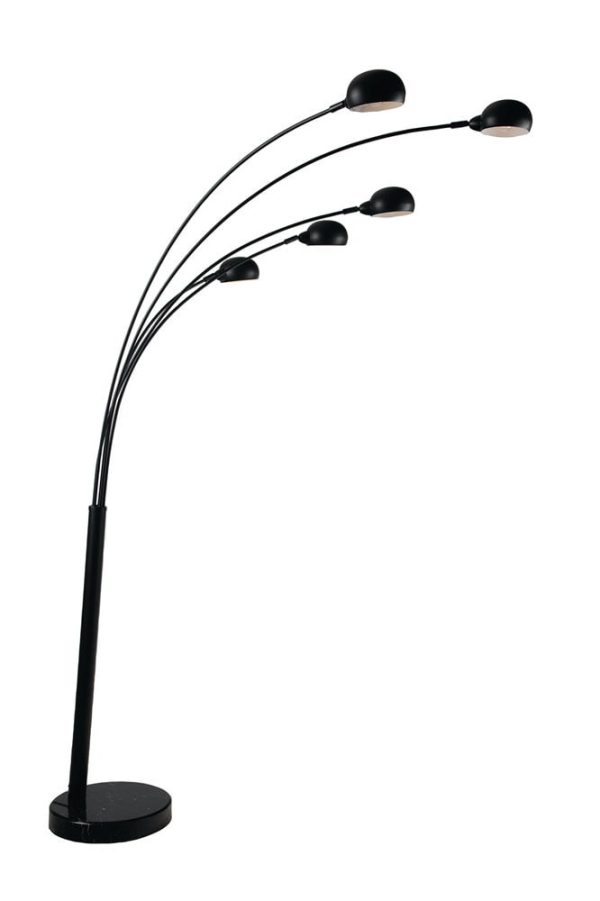 Piantana Eracle corpo nero 5XE14 - Luce Ambiente Design - immagine 1