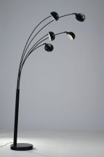 Piantana Eracle corpo nero 5XE14 - Luce Ambiente Design - immagine 3